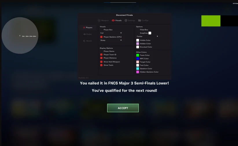 Disconnect: Fortnite External Cheat