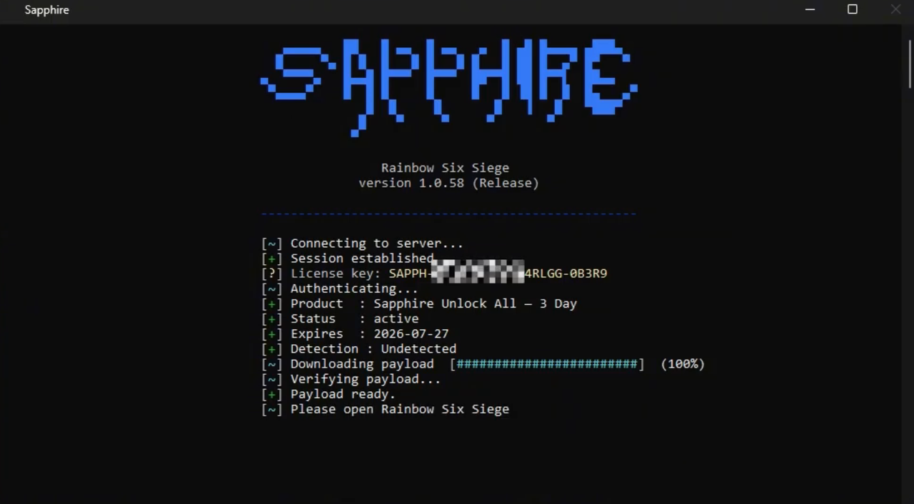 Sapphire Unlock All (R6)